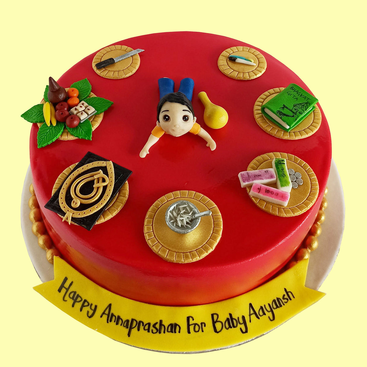 Annaprashan Ceremony Theme Cake