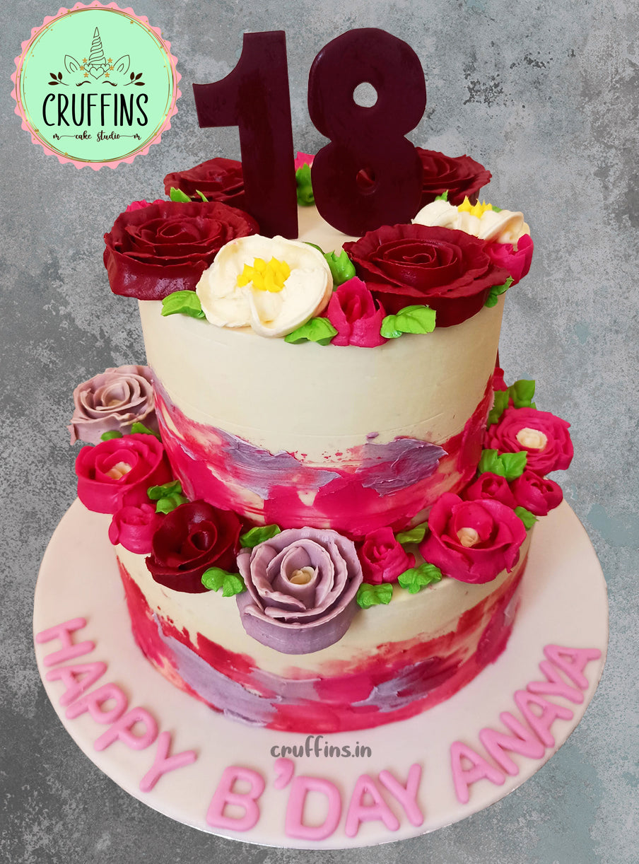 Watercolor Fantasy Wedding Cake with Red Roses. Hand Drawn Bakery  Illustration Isolated on White Background. Party design collection Stock  Photo - Alamy