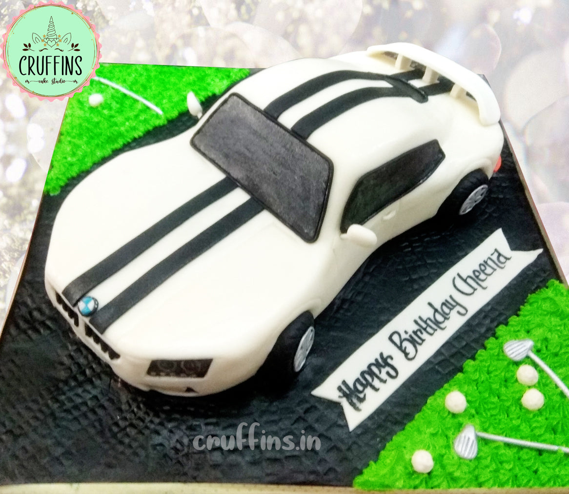 How To Make a 3D Car Cake | Blue Fondant Car Cake | Making By Sunil Cake  Master - YouTube