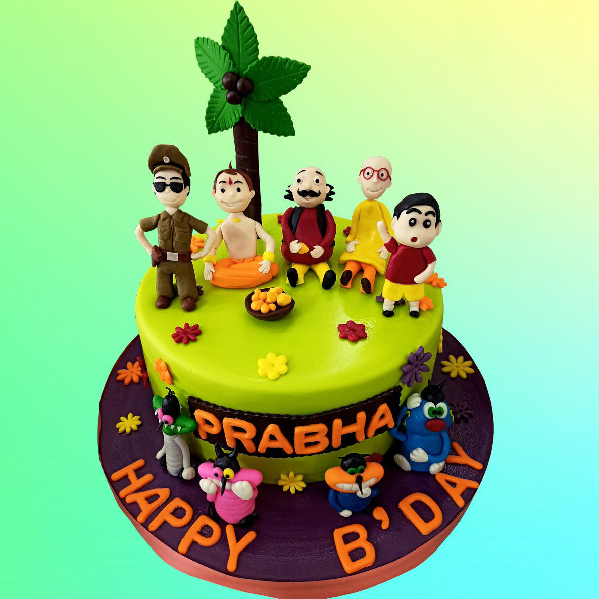 Cartoon Face Cake Design for Boy/Girl | Happy Birthday Cake Decoration  Ideas | Cartoon Theme Cake - YouTube