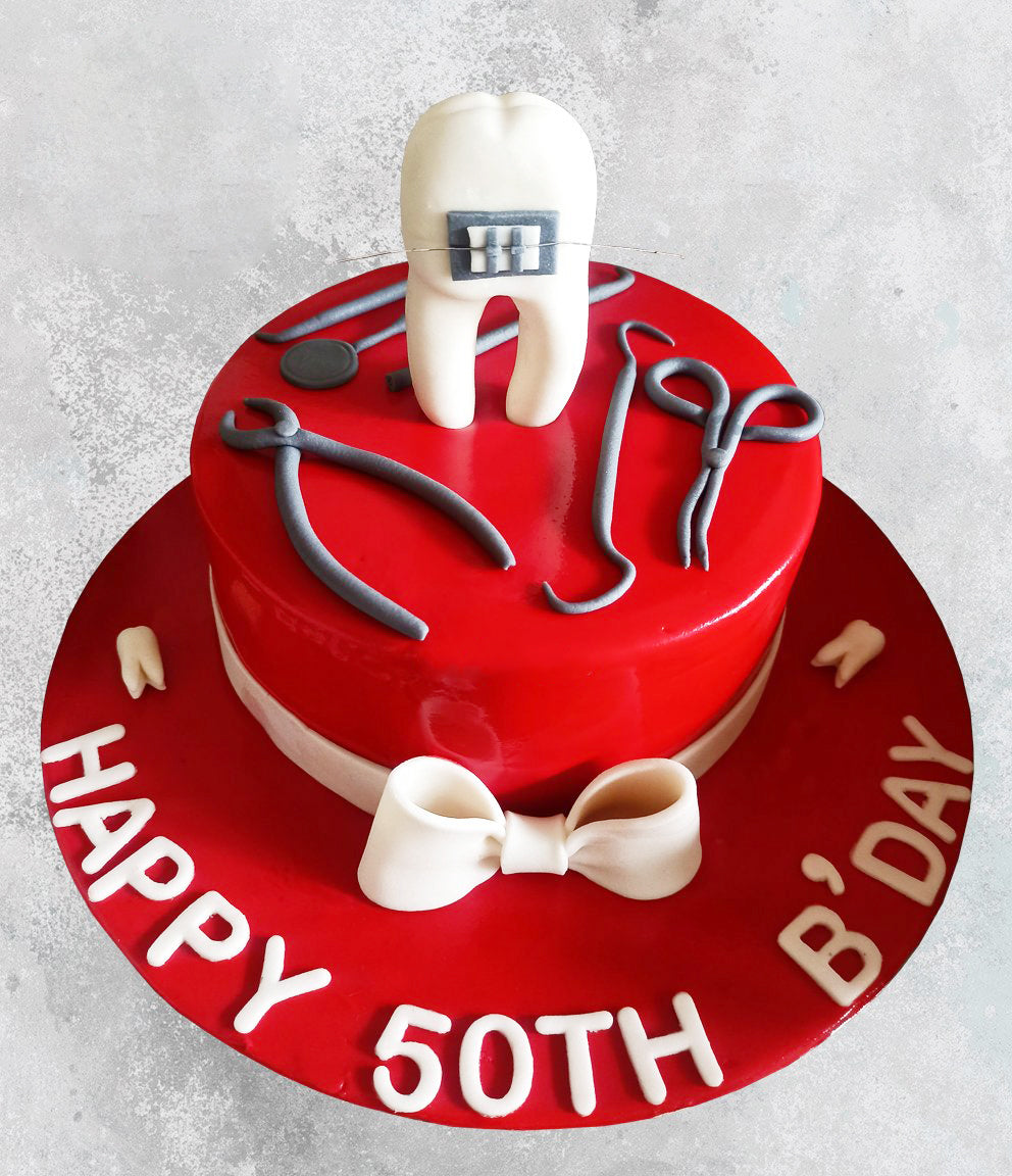 Cake Bites - Birthday cake for a dentist surgeon. Moist... | Facebook