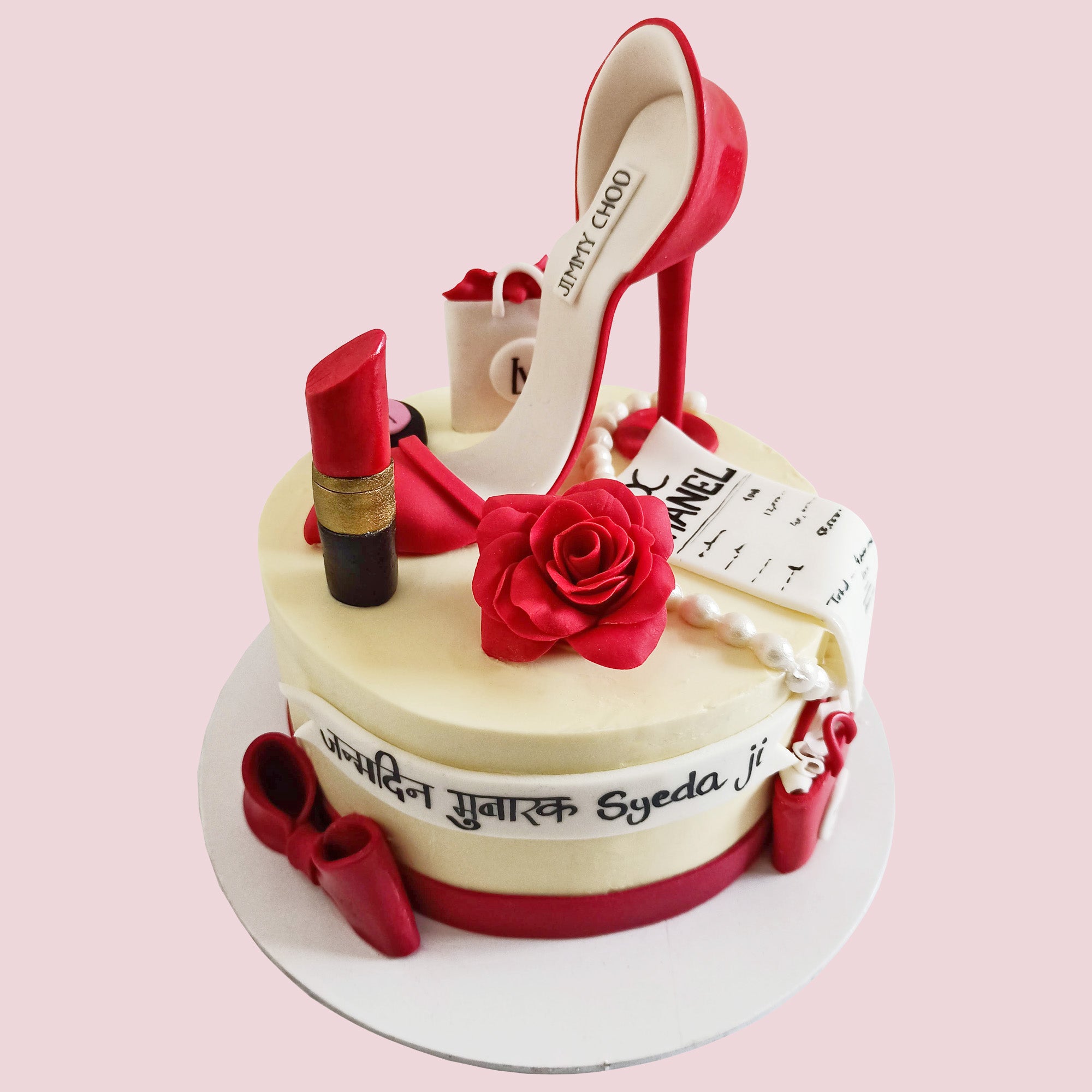 Two step Shopaholic cake design | Cook with Kousy - YouTube