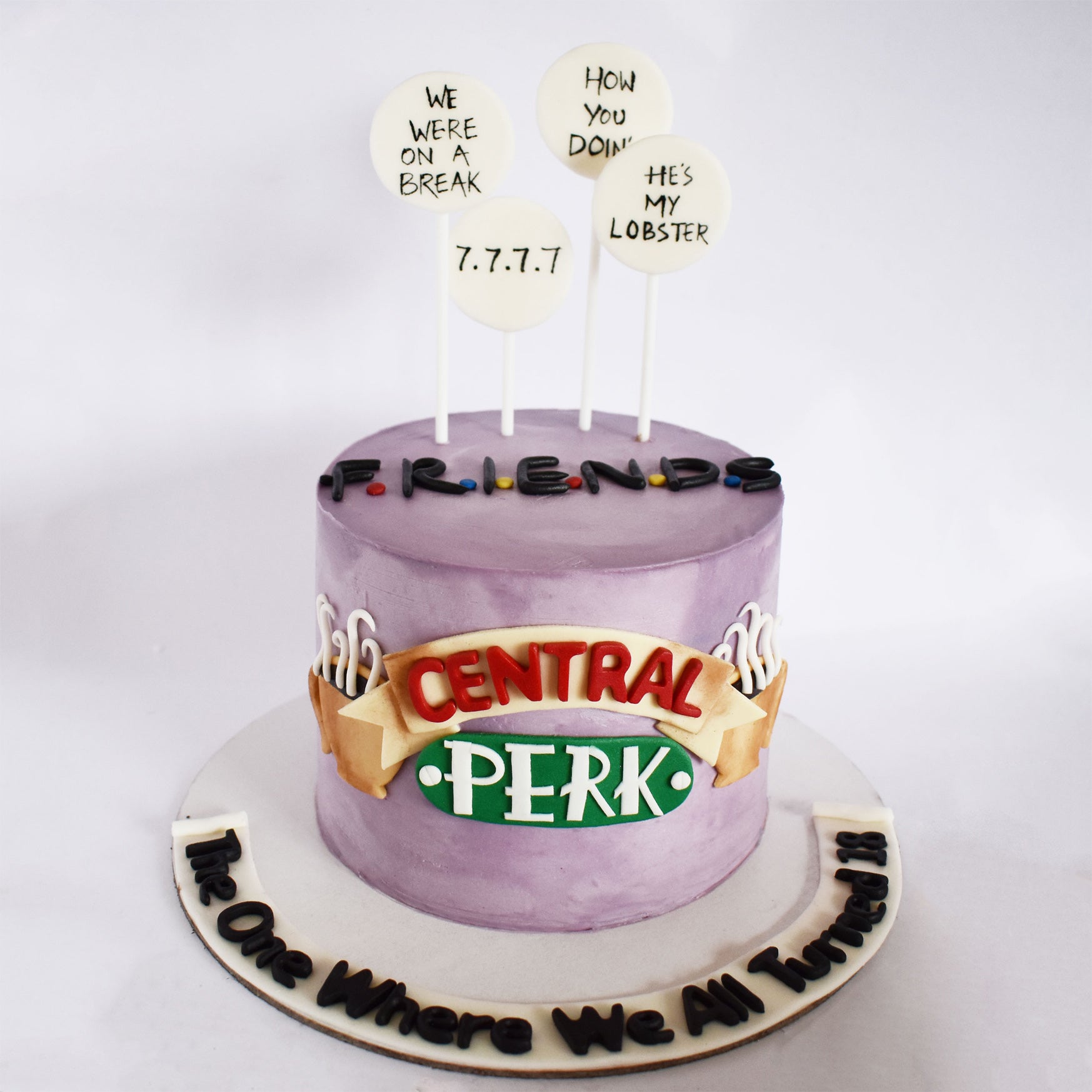 Friends TV Series Rustic Central Perk Cake