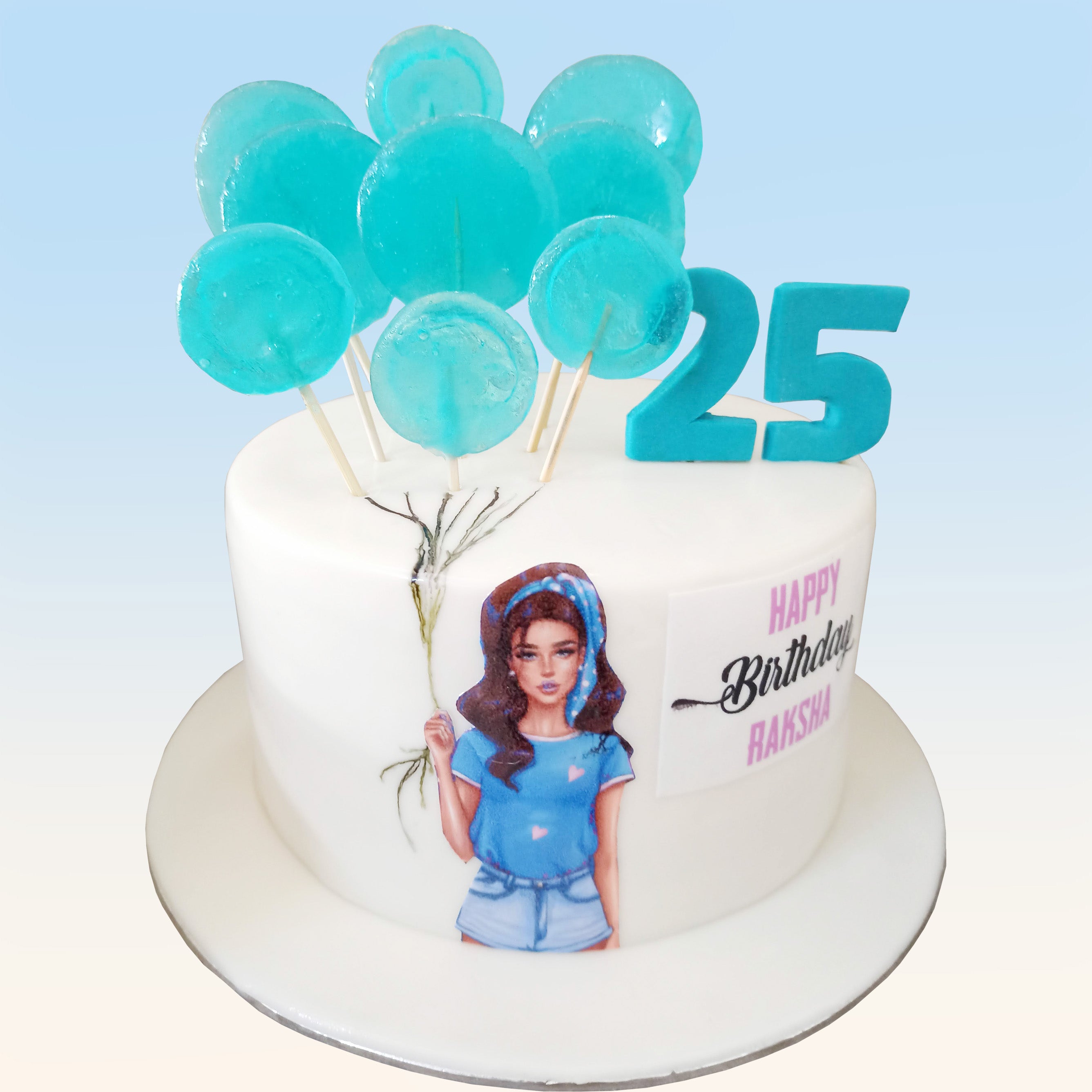 Girl with balloons cake - Picture of The House Of Cakes Bakery Dubai -  Tripadvisor