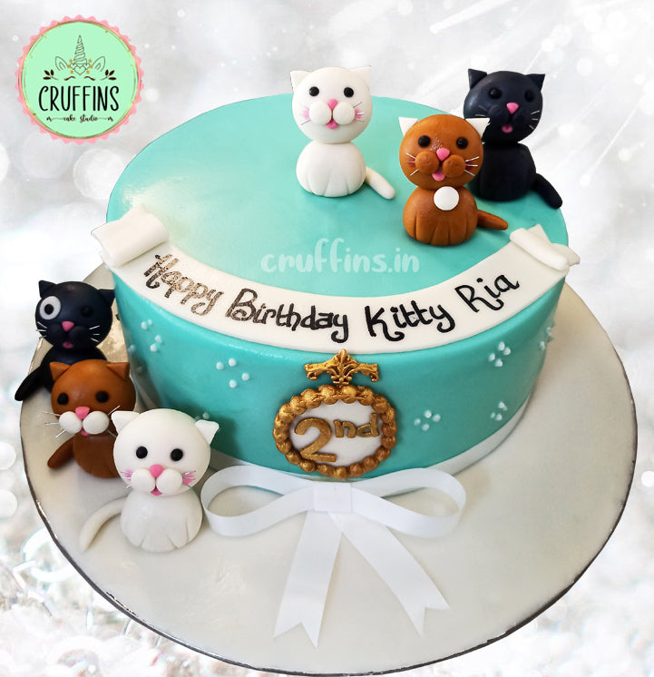 Amazon.com: Kitty Cat Cake Topper Glitter Eyeglasses Kitty Birthday Cake  Decorations for Kids Girls Women Cartoon Kitty Theme Happy Birthday Party  Supplies : Toys & Games