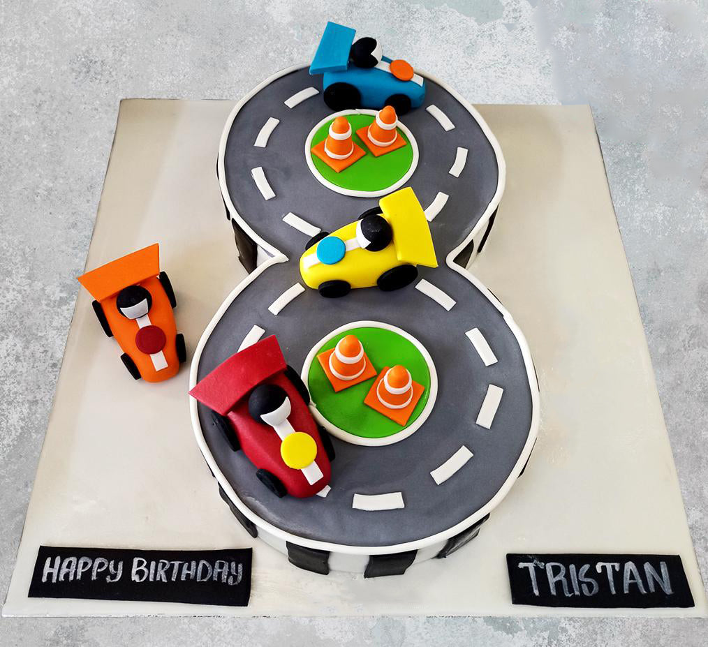 2 Tier Car Birthday Cake for Boys Online | YummyCake