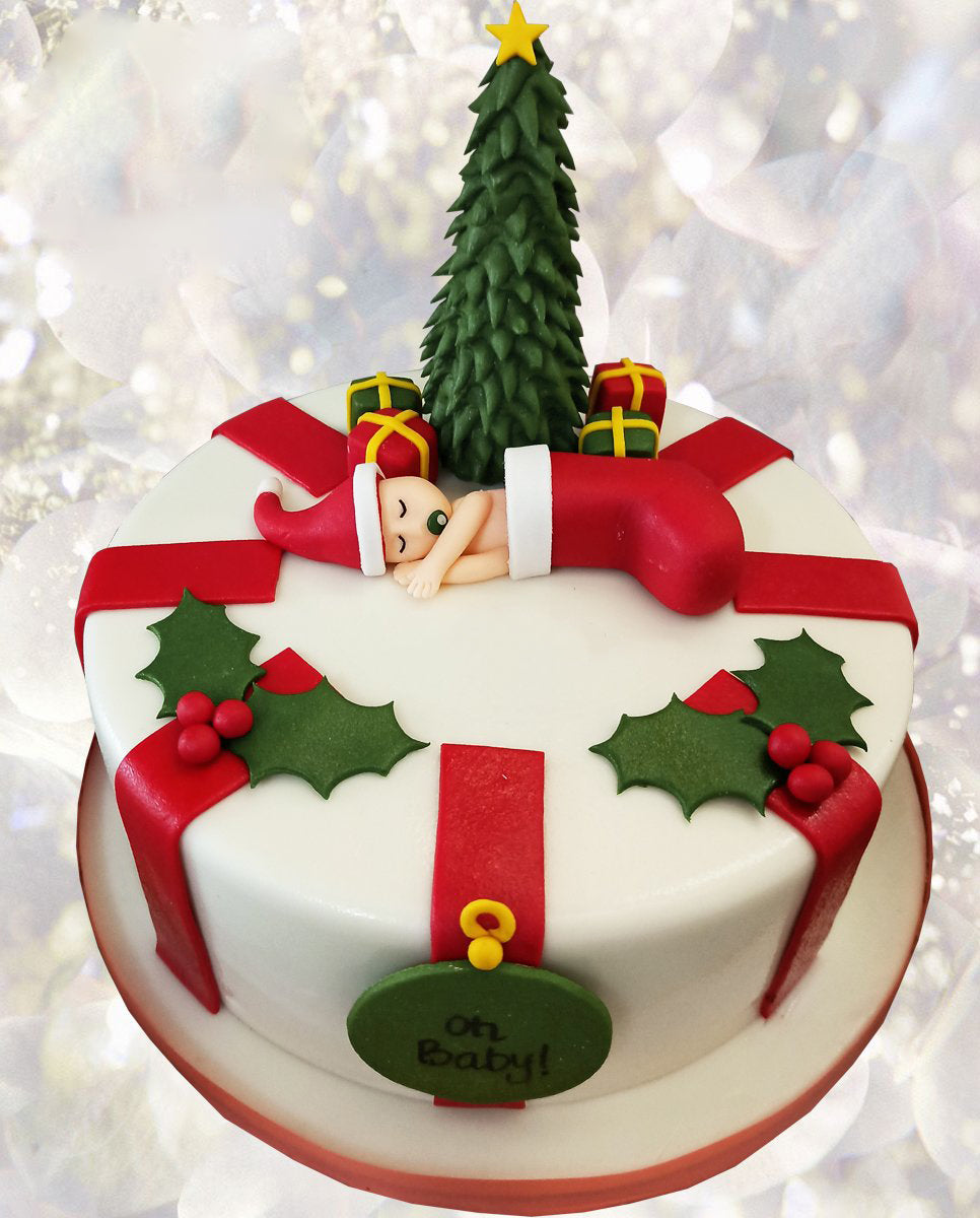 Christmas Snow Theme Cake : Simply Delicious