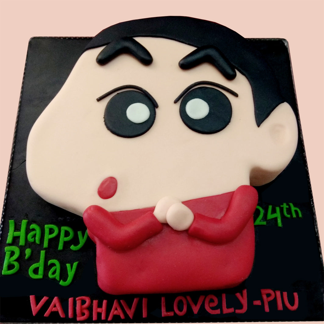 Shinchan Happy Birthday Cake Topper(Customized/personalized)