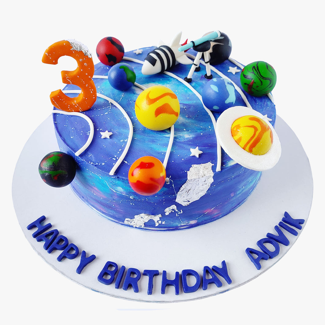 27+ Inspired Image of Galaxy Birthday Cake - davemelillo.com | Galaxy cake,  Blue birthday cakes, Birthday cake