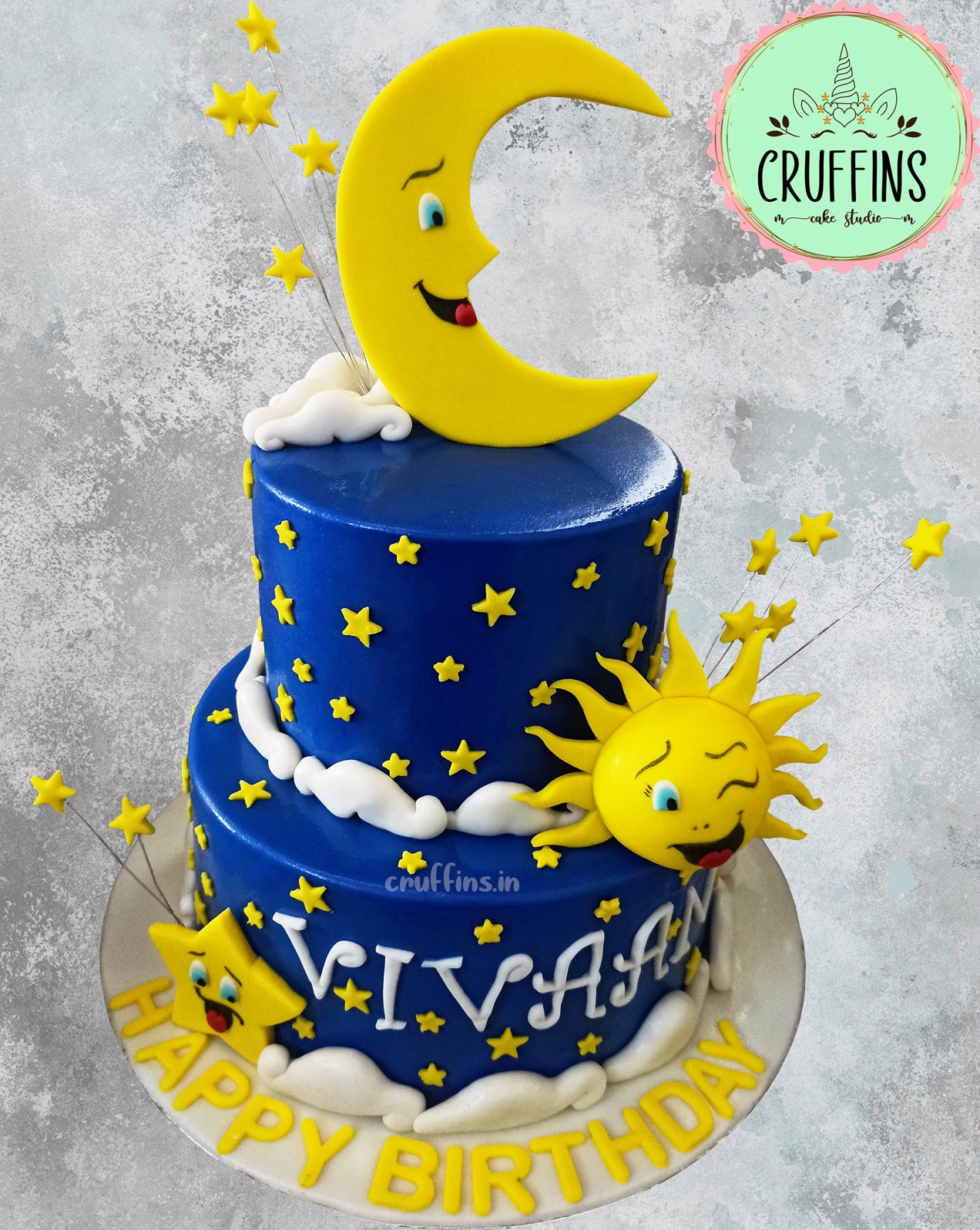 Buy Twinkle Twinkle Little Star birthday cake Topper for Little Stars(Boy /  Girl)- Black Acrylic Happy birthday cake topper Online at desertcartINDIA