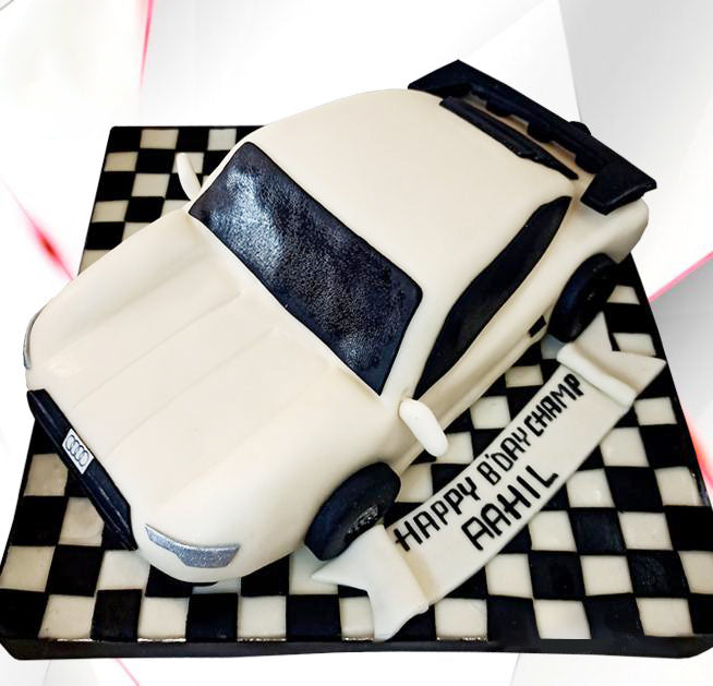 Buy/Send Kids Special Car Theme Cake Eggless 1 Kg Online- FNP